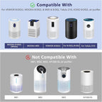 B-D02L/M05/B-D02U H13 Filter Compatible with VEWIOR B-D02U, for MOOKA B-D02L& M05, for Tailulu D10 Air Purifi-er, 3-Stage H13 Efficient Filter for B-D02L/M05/B-D02U, 2 Pack