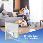 MERV 13 Air Filter Material -23 Ft² Cut to Fit Air Filter Media for Home HVAC, Furnace, AC & Purifier -Filters Dust and Pet Dander as Small as 0.3 Microns-Easy DIY with Hook Tape
