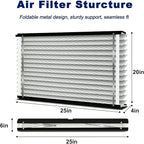 2-Pack 213 Air Filter Replacement Compatible with AprilAire Whole House Air Purifiers,Models 1210, 1620, 2210, 2216, 3210, 4200, MERV 13 20x25x4 Furnace Filter