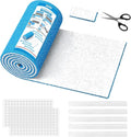 Air Vent Filters Roll, 120" x 12" Cut to Fit Air Filter Material (50+ Filters), MERV 8 Triple Vent Filter for Home Floor, HVAC Furnace Vents, Ceiling, with Adhesive Hook Tape and Installation Tape
