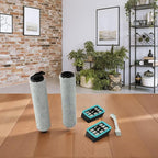 Replacement Roller Brushes and Filters Compatible with for CrossWave 3831 HF2 3845 3847 3848 Wet Dry Vacuum Floor Scrubber