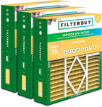 Filterbuy 20x20x5 Air Filter MERV 11 Superior Pet & Allergy Defense (3-Pack), Pleated HVAC AC Furnace Filters for Amana, Coleman, Goodman, Maytag, York, and More (Actual Size: 20.25 x 20.75 x 5.25)