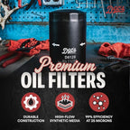 Doc's Diesel Oil Filter D6128 | Compatible with Ford 6.7L Powerstroke F250, F350, F450, F550 2011+, Ford 6.7L Powerstroke F650, F750 2017+ | Replaces FL2051