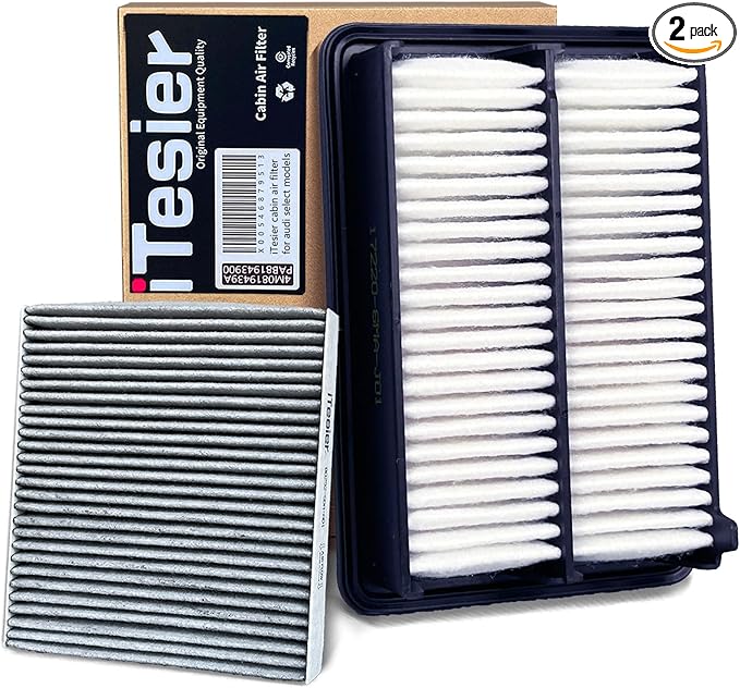 Engine & Cabin Air Filter Kit for CRV (2023-2025) 2.0L Hybrid, Accord (2023-2025) 2.0L Hybrid, Replaces 17220-6MA-J01, 80292-TF0-G01 (Only for 2.0L Hybrid)