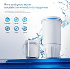 BOGDA 4 Pack Water Filter Replacement Zero, 5-Stage Compatible with Zero Pitcher and Dispenser, Fit for Zero Filter Water Replacement Filters and ZR-001 ZR-017 ZR-004
