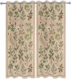 Vintage Outdoor Curtains for Patio Grass Herbal Botanical Garden Plants Waterproof Outside Curtains with Grommet Top Weatherproof Curtain for Cabana Pergola Gazebo, 2 Pack, 54" W x 95" L