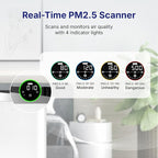 RIA Smart Air Purifier BreezeGuard 2-in-1 with Built-In Humidifier, Industrial-Grade Air Cleaner, for Large Homes up to 2500 SqFt, Smart App Remote Control, Removes Wildfire Smoke, PM2.5, Allergens