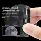 Astromania Telescope Filter 2 Inch - #82A Blue, Planetary Filter for Astronomy Telescope & Eyepiece, Telescope Color Filter for Enhancing Contrast in Lunar Planetary Observation