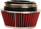 HIFROM 8161 Universal Clamp-On Air Filter Black Small Round Reverse Tapered fit 3 inch, 3 1/2 inch and 4 inch tubes