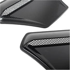 Car Hood Engine Air Outlet Vent Cover Trim Air Flow Intake Cover Trim Compatible For Honda And Civic 2016-2020(Carbon pattern)