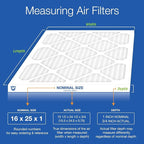 Nordic Pure 16x25x1 (Actual Size: 15 1/2 x 24 1/2 x 3/4) Pleated MERV 10 Air Filters 3 Pack