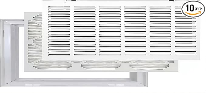 Venti Air 30" X 12" Steel Return Air Filter Grille with MERV 11 Filter Pre-Installed - Removable Face/Door for 1 inch Filters - HVAC Duct Cover Grill [Outer Dimension: 32.5"W X 14.5" H]