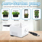 Aero-Garden Pump with 10 Filters, 200623 Pump Fit for Harvest Elite, Bounty, Farm, Extra, Ultra Hydroponics System (2Pack)
