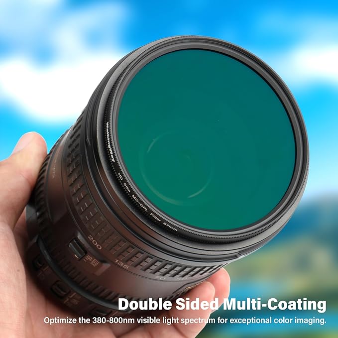 Walking Way 67mm Circular Polarizing Filter Ultra-Slim MC CPL Filter Optical Glass Circular Polarizer Filter for Camera Lens