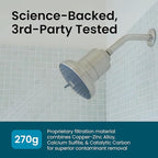 AquaTru Shower - High Pressure Shower Filter Removes Impurities from Hard Water to Support Healthy Skin, Scalp, Hair, Reduce Breakage, and Enhance Your Beauty and Self-Care Routine (Brushed Nickel)