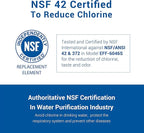 AQUA CREST LT1000PC ADQ747935 Refrigerator Water Filter and Air Filter, Replacement for LG® LT1000P®/PC/PCS, LMXS28626S, LFXS26973S, MDJ64844601, ADQ74793501, ADQ74793502 and LT120F®, 2 Combo