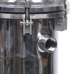 304 Stainless Steel Bag Filter Housing, Industrial Process Filter Housings, Pressure Filter Device, Removes Particulate Impurities, Real-Time Pressure Monitoring