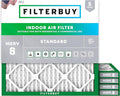 Filterbuy 19x19x1 Air Filter MERV 8 Essential Dust & Allergy Defense (5-Pack), Electrostatic Pleated HVAC AC Furnace Filters Replacement, Made in USA (Actual Size: 19.00 x 19.00 x 0.75)