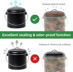 15 Packs of Kitchen Compost Bin Filters, Coconut Shell Made of Coconut Palm Material, Up to 7.25 Inches Fits Most Countertop Compost Bins