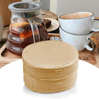 CEYAZYE 200 PCS Round Coffee Filter Paper, 56 mm Disposable Coffee Filters, Moka Coffee Pot Filter for Espresso Machine Portafilter Moka Pot, Quality Material Paper Fiber Heat Resistance