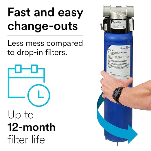 Aqua-Pure AP902 Whole House Sanitary Quick Change Water Filter System, Reduces Sediment, Heavy Duty, 100,000 Gallons