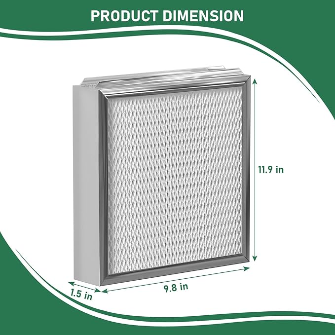 Carmerny 990-13 Humidifier Vapor Water Pad Filter Compatible with GeneralAire 990-13 G13 Humidifier Replacement Evaporator Pad Media Filter for Models 709 990 1040 1042 1137 SL16, GFI #7002, 4-Pack