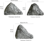 Outdoor Fake Rock Cover Realistic Lightweight Fiberglass Artificial Landscape Boulder Enclosure Protection Dome for Well Pump Septic Tank Electrical Boxes R (I)