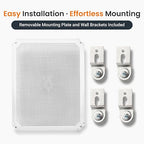 QILIPSU Waterproof Junction Box IP67 Outdoor Plastic Electrical Project Enclosure Weatherproof with Mounting Plate, Wall Brackets, Hinged Clear Cover 20"x16.1"x7.9" CC