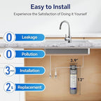 Stokk UR30 Under Sink Water Filter, Reduces Chlorine Bad Taste & Odor, 16000 Gallons Under Counter Water Filter Direct Connect to Kitchen Faucet, NSF/ANSI 42&372