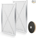 708732 24x12x1 Electrostatic Outer Air Filter Compatible with JET AFS-1000B & AFS-1000C Filtration Systems, 2 Pack, with A Roll of Sealing Sponge Tape
