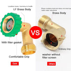 Lead-Free Brass 90°Hose Elbow Fitting,90 Degree Hose Saver Green Quick Swivel Connect Adapter,Thread Size 3/4" Connectors,Hose Protector with Water Filter 1 Pc