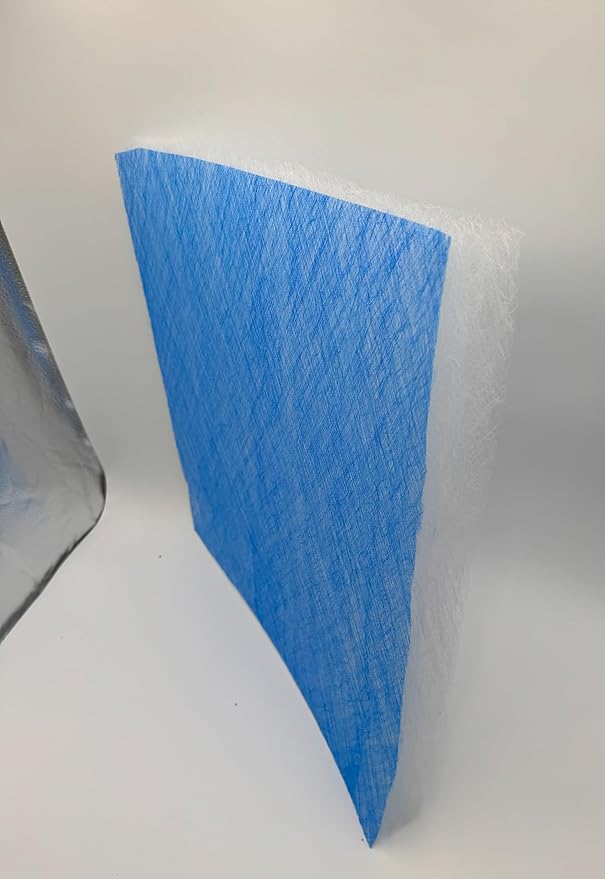 Paint Booth Exhaust Fiberglass Filter, Blue/White Paint Arrestor for Spray Booth (400/case, 20" x 20")