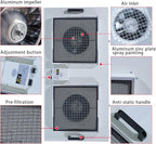HEPA H14-Filter Laminar Flow Hood Updated FanFilter Unit（Include HEPA Filter）100/ISO Class 5 Cleanroom/Laboratory/Cleanroom/Mushroom Room, Laminar Air Flow Hood(46.2"x22.6"110V，Dual Machine)