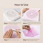 MelodySusie 200 Sheets Nail Dust Collector Filter Paper, Disposable Dust Vacuum Filter with 6pcs Sticky Back Hook for Most Nail Dust Fan Extractor Machine, Nail Tech Supplies for Salon & Home