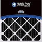 Nordic Pure 20x20x5 (Actual Size: 19 5/8 x 19 7/8 x 4 3/8) Honeywell Replacement Furnace Filters MERV 8 Plus Carbon 4 Pack