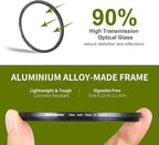 Walking Way 77MM White Mist Diffusion Filter Soft Focus Circular Lens Filter Set Dreamy Fog Effect Softening Camera Diffuser for Digital DSLR Camera 2pcs(Soft 1 and 2)