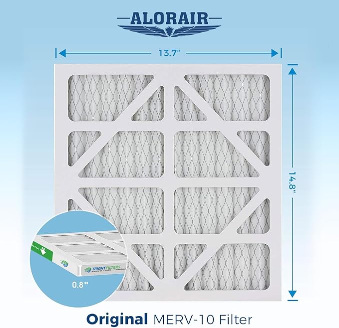 ALORAIR MERV-10 Filter Replacement Set for CleanShield HEPA 550 Air Scrubber (10 Pack)