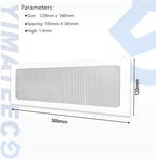Dust Filter PC 360mm x 120 mm Magnetic Fan Dust Mesh for Computer Cooler/PSU/Routers, PVC 50 Mesh PC Case Screen Dustproof Vent Filter Cover Fan Grills (PVC, 120 * 360mm, 4pcs, White)