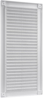 Vent Systems 4" x 11" Inch (Opening Dimensions) - Pack of 2 - Plastic White Soffit Vent Cover - Flat Rectangular Air Vent Grille - Air Vent Deflector - HVAC 6" x 12" Inch (Overall Dimensions)