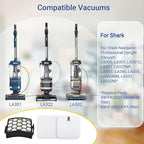 Filter Replacement Parts and Accessories for Shark LA300, LA301, LA322, LA351, LA500, LA455, LA702 Rotator Lift-Away ADV DuoClean PowerFins Upright Vacuum, XHF320 &XFFK320, 2 HEPA+4 Foam&Felt Filters