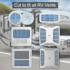 Premium Air Vent Polyester Filter Roll MERV 8 HVAC Furnace Filters Cut to Fit for Floor Registers, RV, AC, Ceiling, Grilles and Wall HVAC Furnace Vents (12" x 90")
