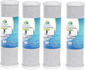 CFS – 10“ x 2.5” Carbon Block Water Filter Cartridge Compatible with Flow-Pur 8, WCBCS-975-RV Models – Removes Bad Taste and Odor – Whole House Replacement Filter Cartridge – 4 Pack