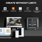 Genmitsu Cubiko CNC Router Machine with Enclosure, PCB Milling Machine, Smart Desktop CNC with Auto Z-Probing, WiFi & APP Supported, Great for Polishing, Drawing, Woodworking