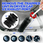 Holikme 40 Feet Dryer Vent Cleaner Kit, Flexible Lint Brush with Drill Attachment, Extends Up to 40 Feet for Easy Cleaning, Synthetic Brush Head, Use with or Without a Power Drill