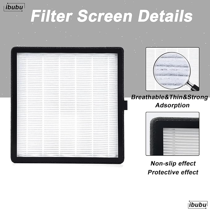 Nail Dust Collector Replacement Filters,3 Pack Nail Tech Dust Collector Filter Square for Electric Nail Dust Collector Machine Manicure Store