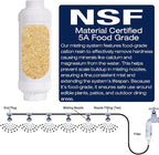 Misting System Calcium Inhibitor Filter for Patio Misters NSF certification Inline Water Soften Filter Effectively Reduce Hardness Spots, Soften Water, Upgraded Formula (PACK OF 2)