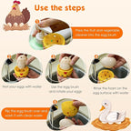Egg Brush Cleaner, Egg Cleaner for Fresh Eggs, Cute Chick Shaped Egg Wash and Brush, Washing Egg Tool for Standard Sized Eggs (Orange)