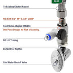 iSpring RCC7P-AK, 6-Stage Reverse Osmosis System Under Sink Alkaline Water Filter and Pump, RO Drinking Water Filtration System, Patented Top-Mounted Faucet Design for Easy Installation