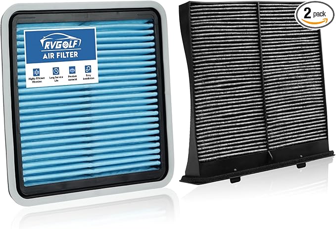 Engine+Cabin Air Filters Fit for Crosstrek 16-17, Forester 09-18, Impreza 08-16, WRX 13-21, XV Crosstrek 13-15 Engine Air Filter Replacement Cabin Air Filter Accessories# 16546AA090 CF10930