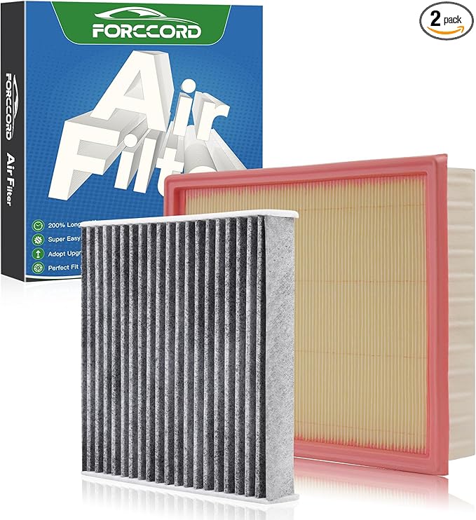 Cabin & Engine Air Filter Fit for Nissan Pathfinder 3.5L 2022-2025 2026, INFINITI QX60 3.5L 2022-2025 2026 Filter Replacement 272775NA1A 16546-6TA0A Car Accessories